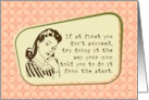 Mother’s Day Midcentury Mom Advice card