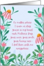 Mother’s Day Missing You Poem Whimsical Flowers card