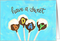 Cake Pop Sweet Birthday card