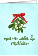 For Wife Christmas Under the Mistletoe card
