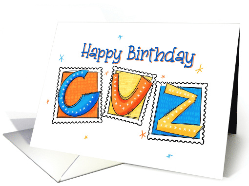 For Cousin Bright Birthday Stamps card (1916816)