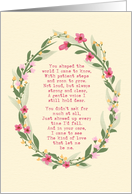 Mother’s Day Floral Wreath with Poem card