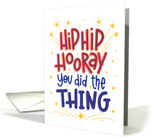 Congratulations Hip Hip Hooray card (1925078)