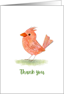 Thank You Little Bird Mixed Media card