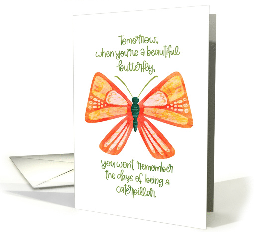 Encouragement Whimsical Beautiful Butterfly card (1933984)