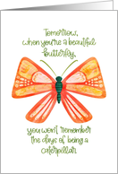 Encouragement Whimsical Beautiful Butterfly card
