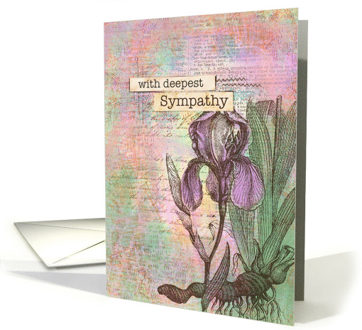 Deepest Sympathy Iris Collage card (1943524)
