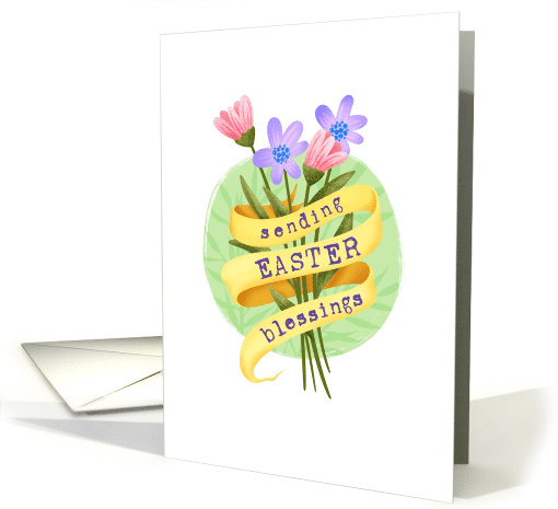 Easter Blessings Small Bouquet with Banner card (1969902)