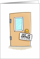 Retirement Funny Out of Office Sign card