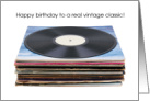 Happy Birthday Vintage Classic Retro Vinyl Record card