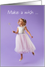 Make a Wish Fairy Magical Birthday card