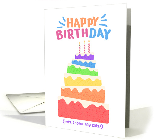 Birthday Gay Cake card (1917550)
