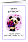 For Someone Special Birthday with Adorable Panda and Gift card