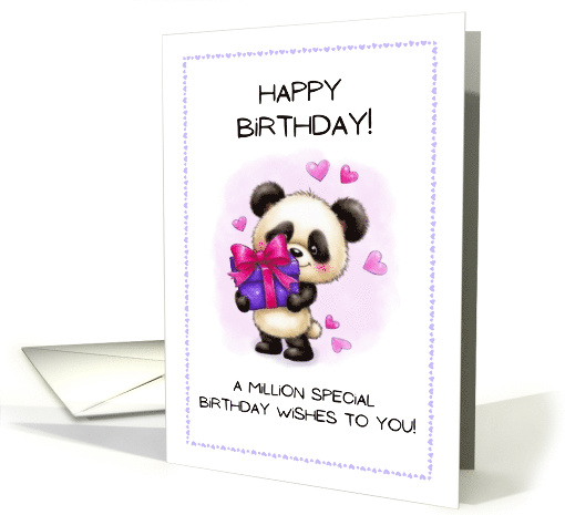 For Someone Special Birthday with Adorable Panda and Gift card