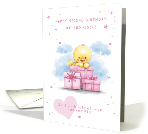 Daughter Second Birthday with Pink Presents and Cute... (1916472)