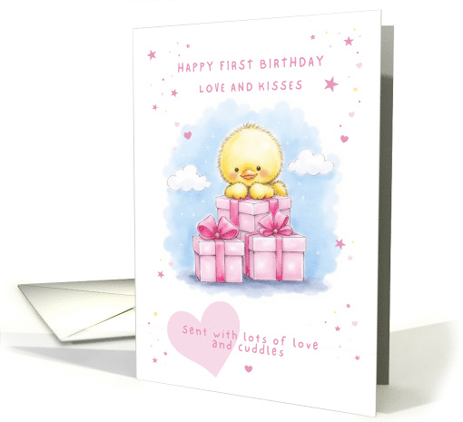 Daughter First Birthday with Pink Presents and Cute... (1916490)