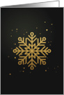 Golden Snow Flakes card