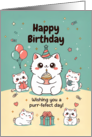 Happy Birthday Cats Greeting card