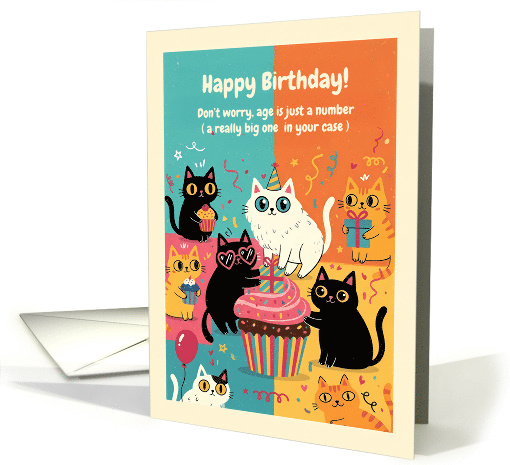 Multiple Cats Party Birthday card (1967336)