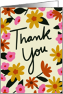 Thank You Floral card