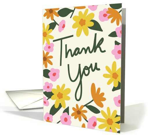 Thank You Floral card (1924548)