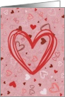 Cute Simple Hearts Valentines Day card