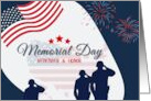 Memorial Day Salute Remember and Honor card