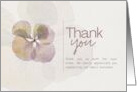 For Business Customer Thank You Watercolor Elegant Petals card
