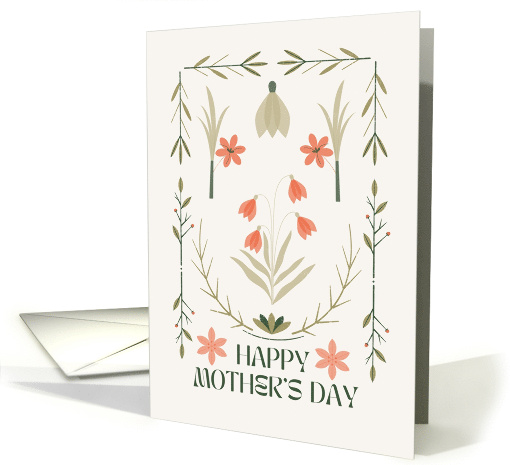 Happy Mother's Day Floral Design card (1922460)