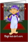 Christmas Elf Greeting Satire card