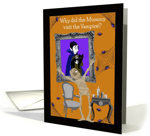 Halloween Mummy Greeting and Joke card (1937652)