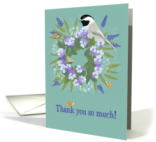 Thank you Floral Wreath card (1944908)