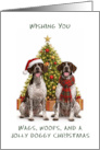 Pointer Christmas card