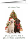 Labrador Christmas card