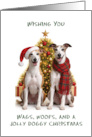 Greyhound Christmas card