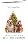 Bulldog Christmas card