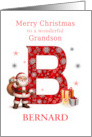 Christmas For Grandson Add A Name Begining With B card