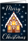 Merry Christmas Gingerbread House card
