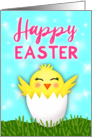 Happy Easter Cute Baby Chick card