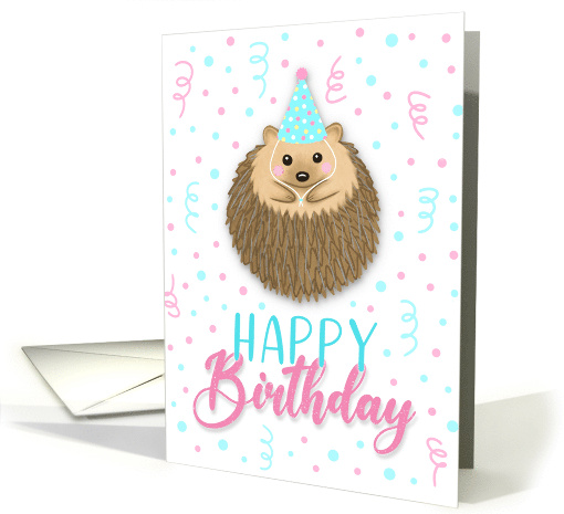 Happy Birthday Hedgehog card (1958164)