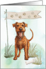 Irish Terrier Dog Any Occasion Blank Inside card