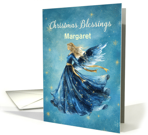 Custom Name Christmas Blessings Angel of Light card (1956280)