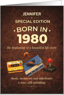 Born in 1980 Birthday Special Edition Keepsake