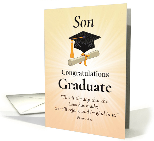 Religious Son Graduation Congratulations Scripture... (1969654)