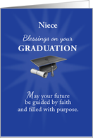 Niece Graduation Religious Blessings Blue Rays