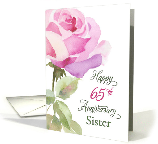 Sister 65th Anniversary Catholic Nun Pink Rose card (1973548)