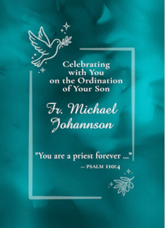 Parents of Son Ordained Catholic Priest Personalized Scripture