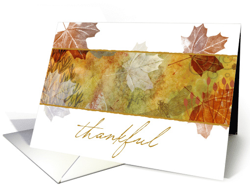 Thankful Autumn Maple Leaves card (1949758)
