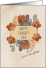 For Dad From Daughter Fathers Day Florals card