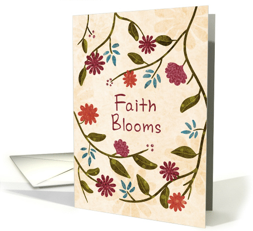 Faith Blooms Vintage Florals card (1970124)